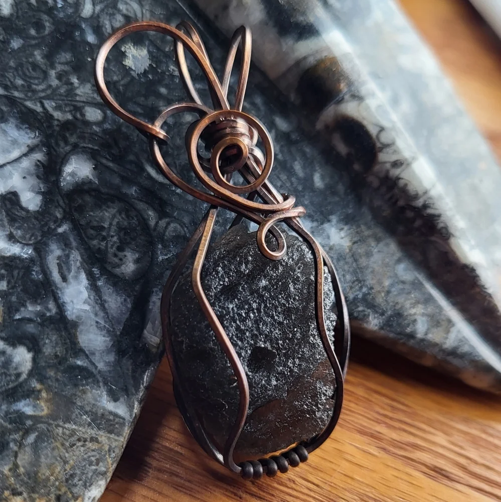 Handcrafted Agni Manitite Tektite Pendant